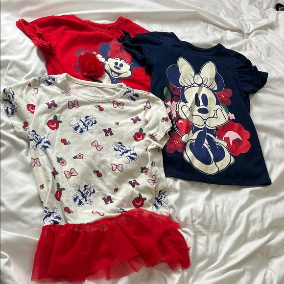 Disney Other - Disney Minnie Mouse Graphic T-Shirt Bundle for Kids